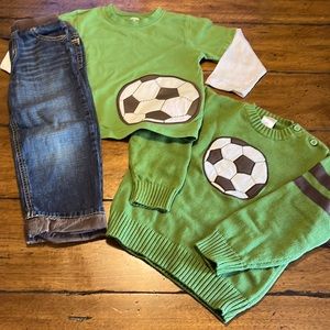 Gymboree Green Soccer Set